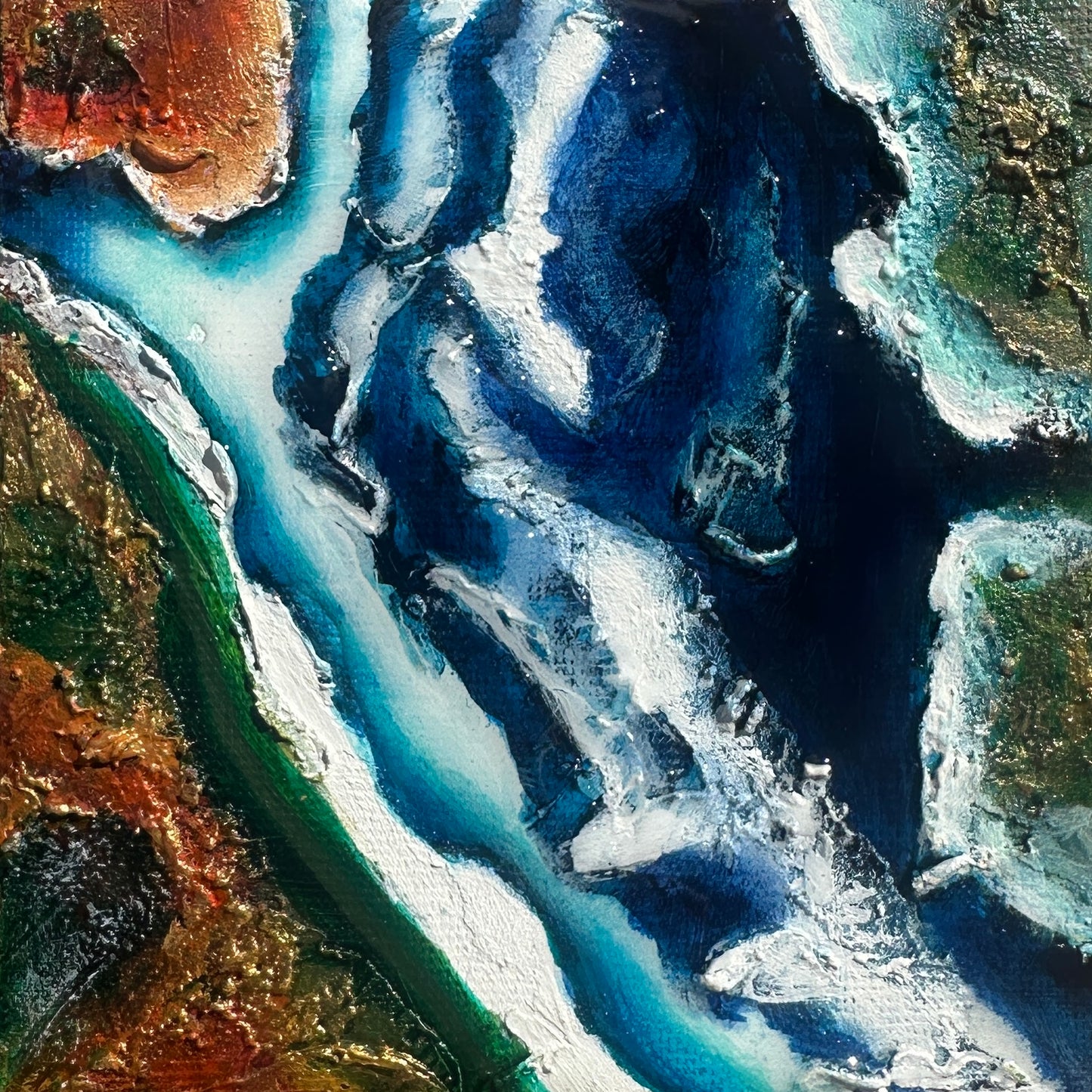 Shoreline Memory – Fine Art Print 125 x 125 mm