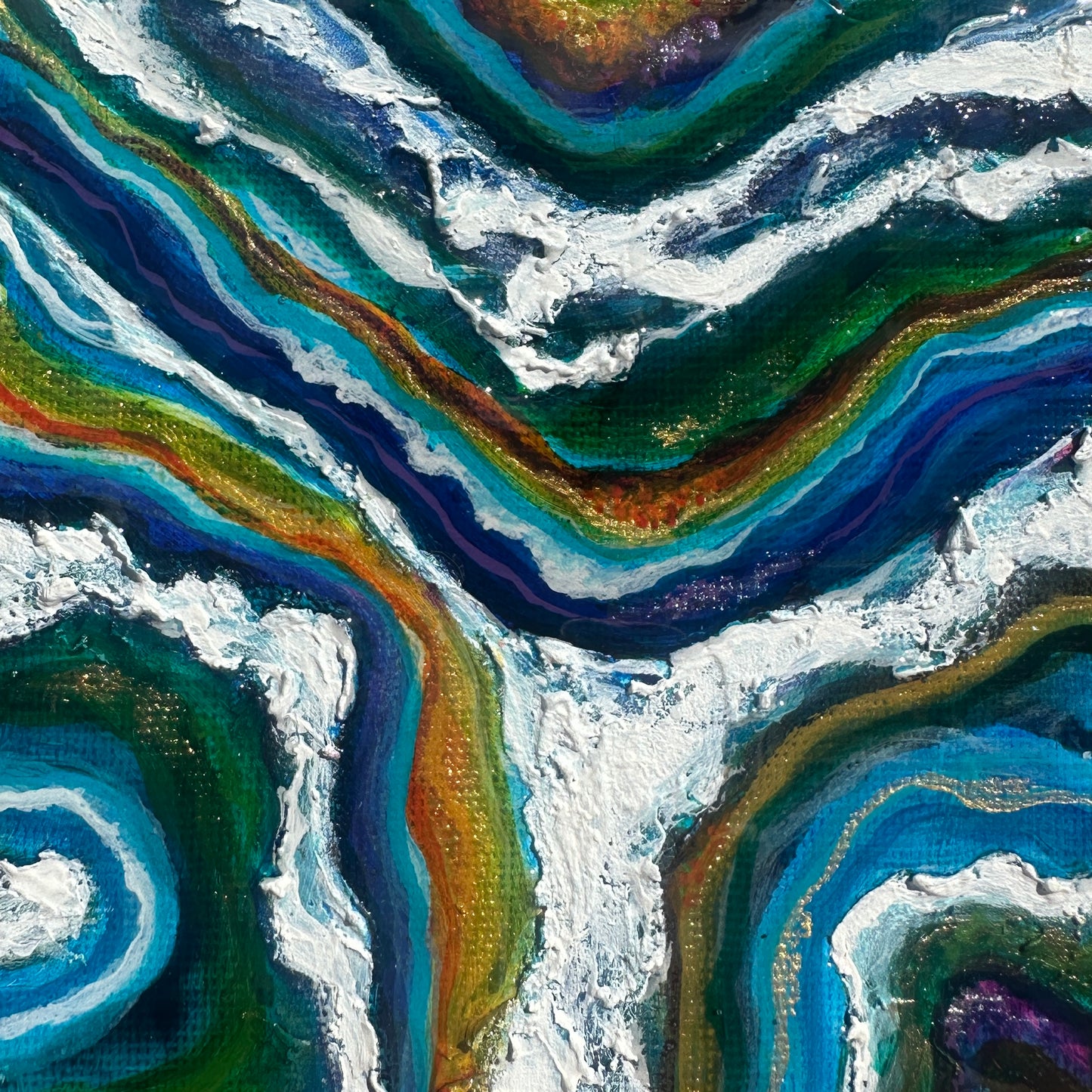 Gold Thread – Fine Art Print 125 x 125 mm