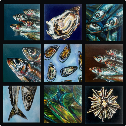 Salted Light – Tideworn Series: Complete Collection Print (300mm x 300mm)