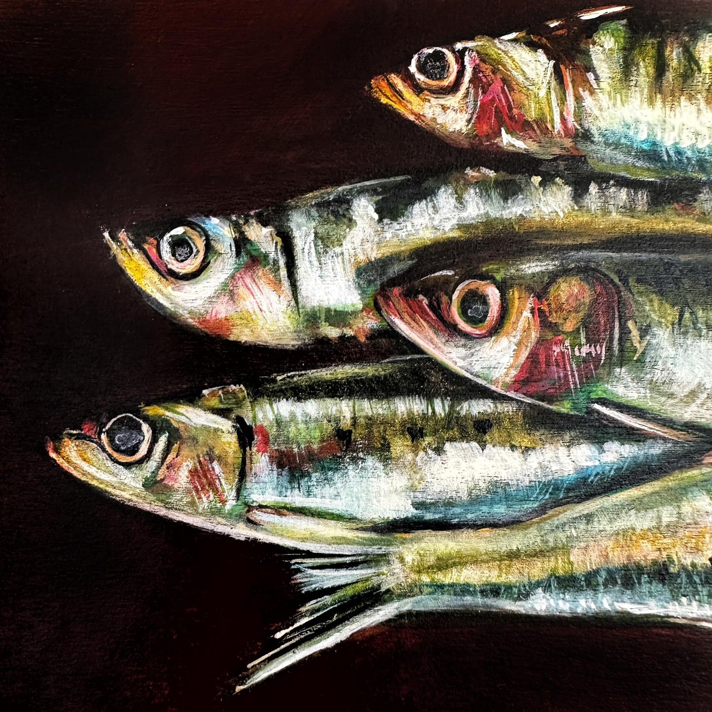 ‘5 Little Fish’ painting